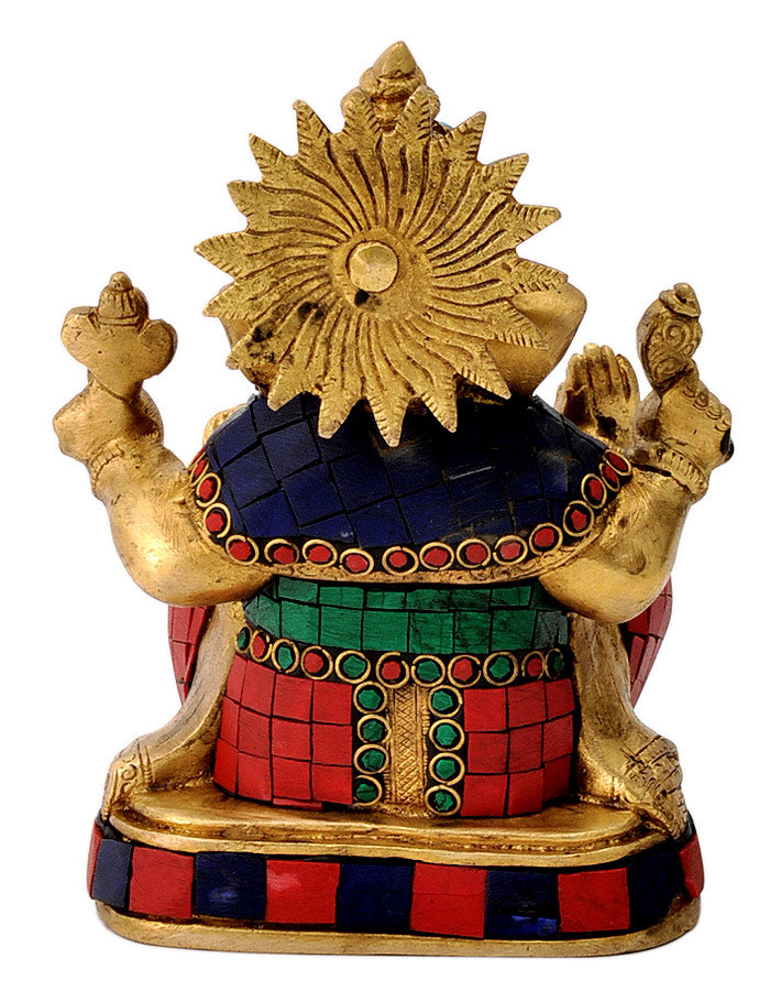 Brass Sculpture Ganpati Maharaj