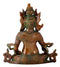 Seated Lord Kuber Brass Idol 10"