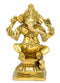 Benevolent Hindu God Ganesha - Brass Sculpture