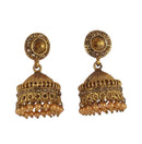 Stone Studded Golden Jhumki Earring