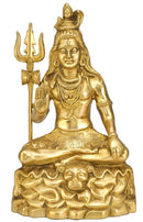 "Ascetic God Shiva" Brass Sculpture