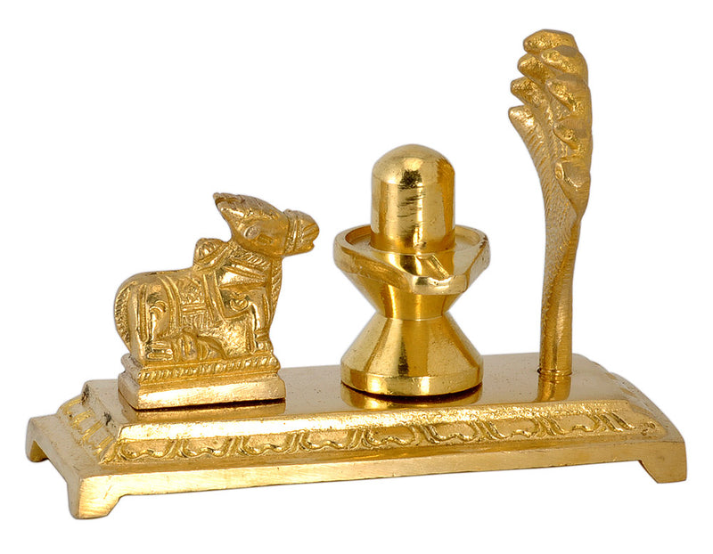 Brass Shivalingam and Nandi