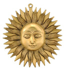 Sun God 'Surya' Brass Wall Plaque