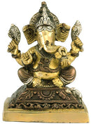 Ganadhipati Ganesha - Brass Statue