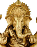 Ganesha The Elephant God - Brass Sculpture