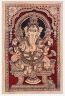 Ganesha Seated On Chowki