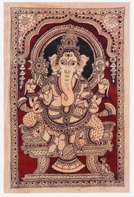 Ganesha Seated On Chowki