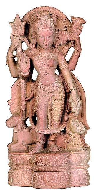 Lord Ardhnarishwar - Stone Statue