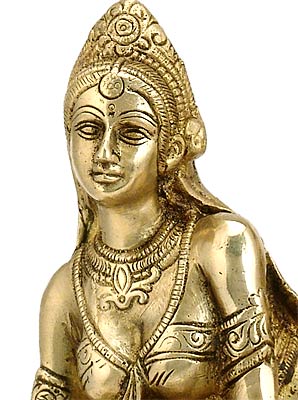 Brass Sculpture 'Krishna Teases Radha'