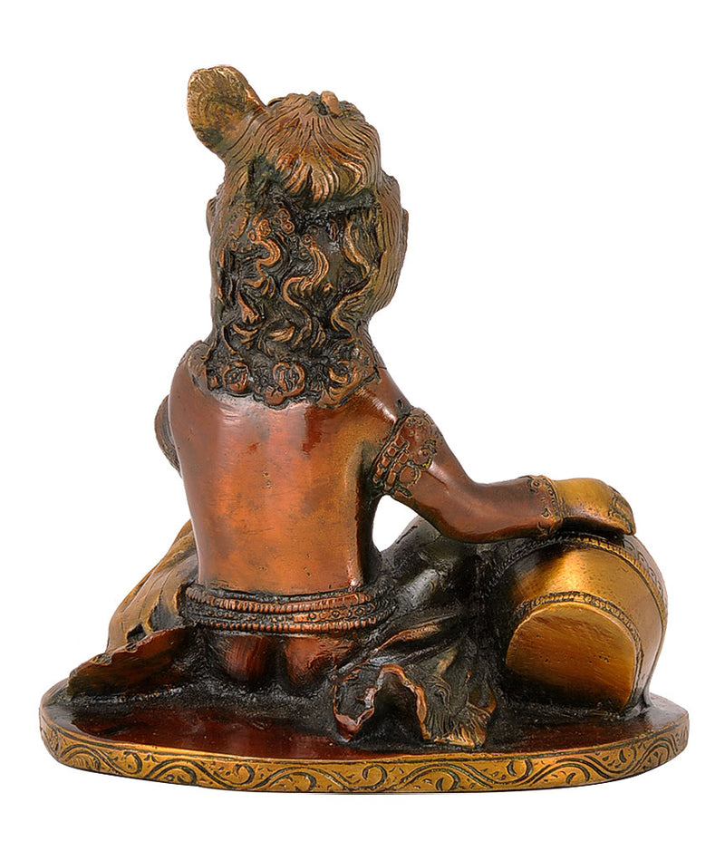 Makhanchor Lord Kanha Brass Statue