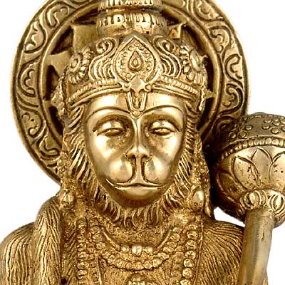 Shree Hanuman - Brass Statue 7"