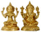 Lakshmi Ganesha Brass Figurine Set