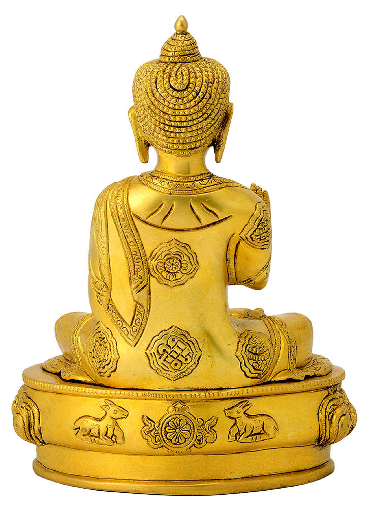 Fine Medicine Buddha Brass Statue