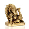'Ganesha with Mayur' Miniature Brass Statue