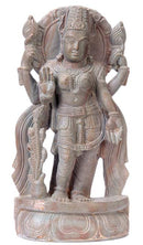 Standing Goddess Lakshmi - Soft Stone Statue