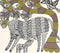 Cow and Calf Under the Tree