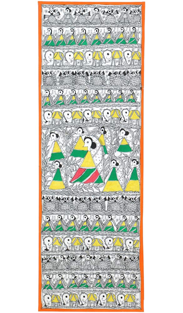 Madhubani Folk Painting 'Unity in Nature'