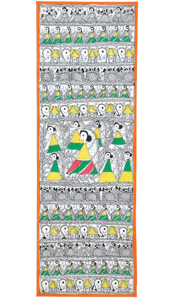 Madhubani Folk Painting 'Unity in Nature'