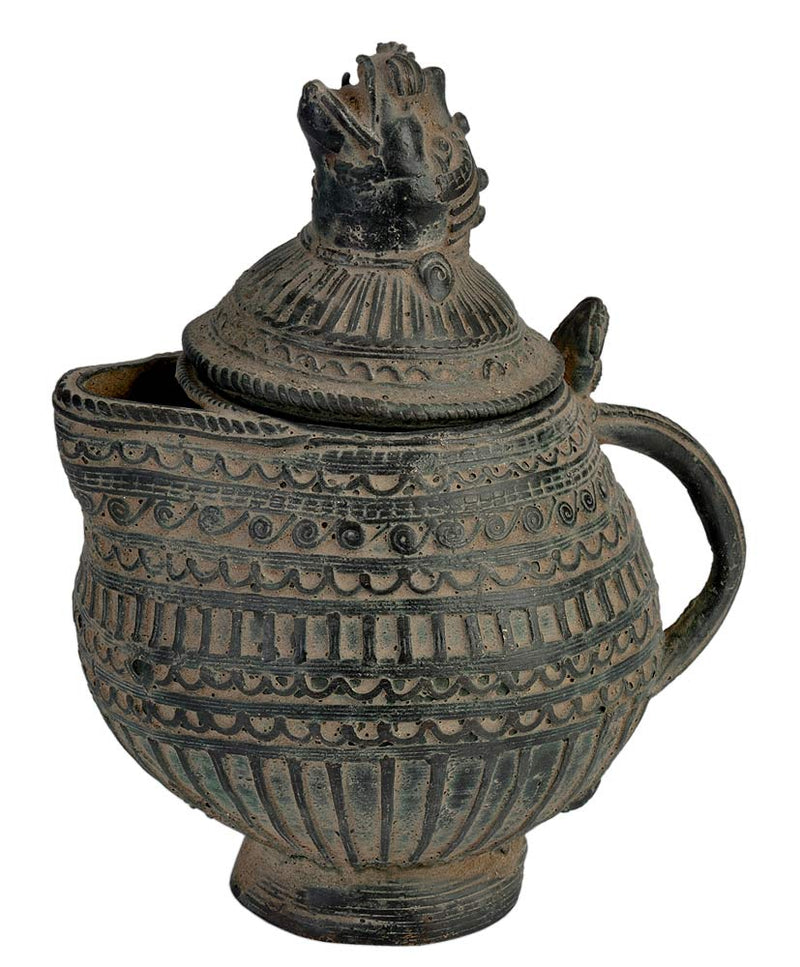 Tribal Art Sculpture 'Jungle Kettle'