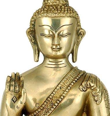 'Lord Buddha' Brass Statue