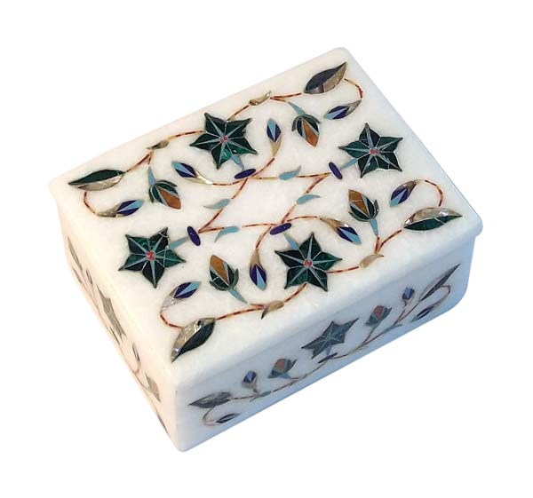 Marble Inlay Jewelry Box