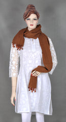 Coffee Brown Wool Stole