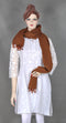 Coffee Brown Wool Stole