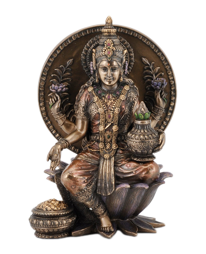Seated Lakshmi Holding Kalash