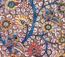 'Enchanting Birds' Kalamkari Tree of Life Painting