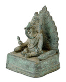 Ganesha on Throne - Old Finish Folkart Statues