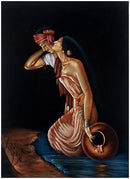 The Legend of Soni Mahiwal - Handmade Painting