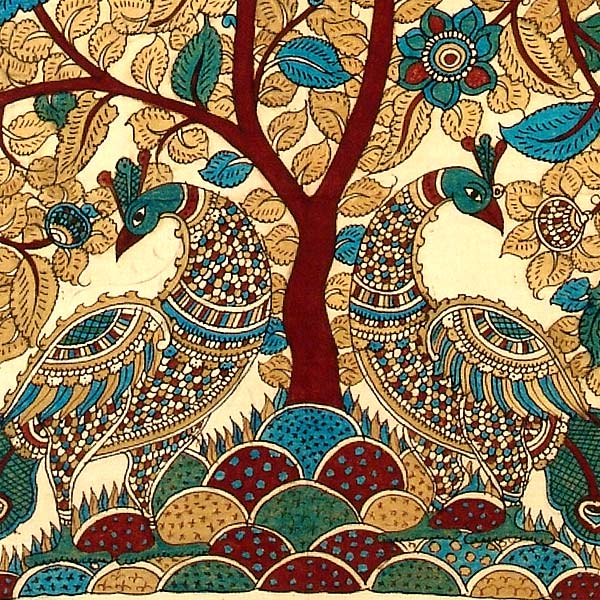 Tree of Life - Large Cotton Kalamkari Painting