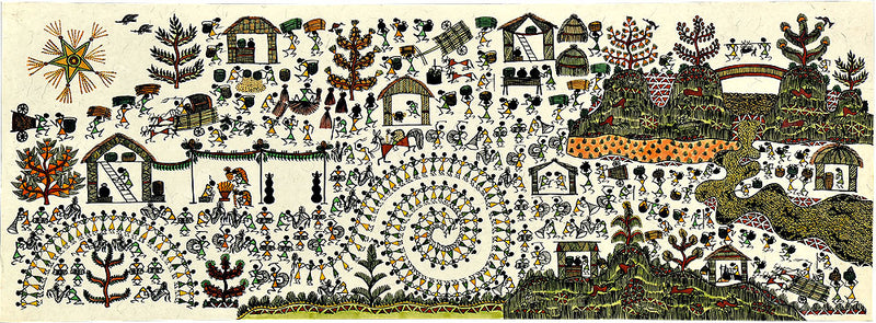 Marriage Procession - Warli Art Painting