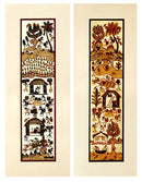 Day's Chorus ( set of 2 ) - Wali Tribal Art Painting
