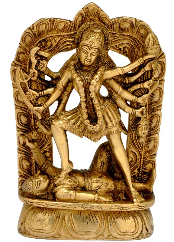 Destroyer of Evil 'Mother Kali' Brass Statuette