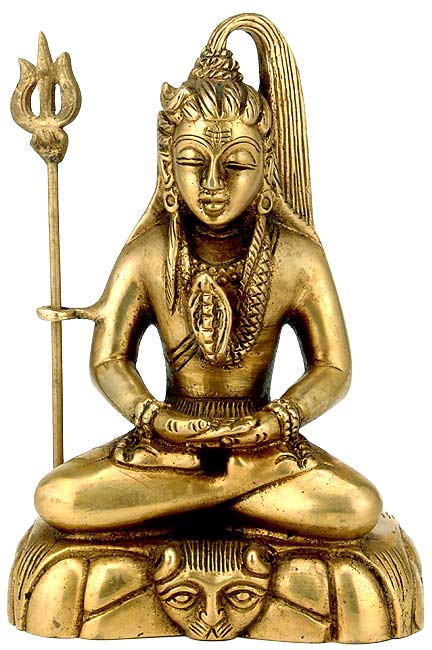 Ascetic God Shiva - Brass Statuette