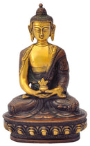 Medicine Buddha Brass Statue in Copper Red Finish