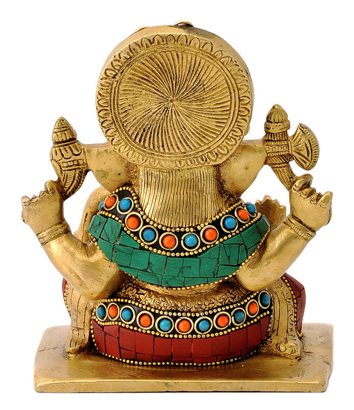 Lord Gajanana Seated Statue