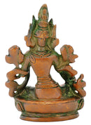 Green Tara Brass Statue 3.50"