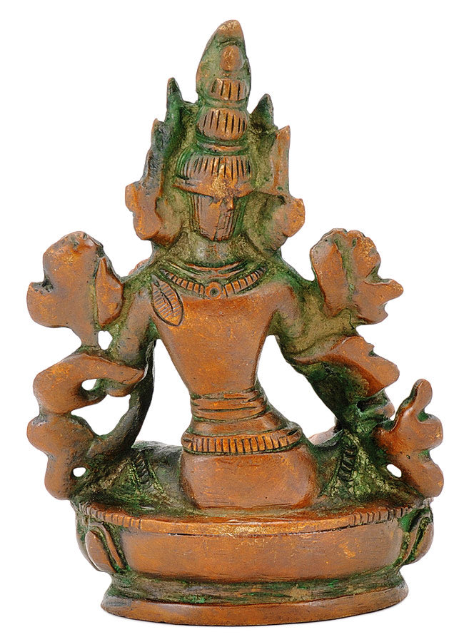 Green Tara Brass Statue 3.50"