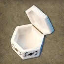 Marble Hexagonal Box with Inlay Work
