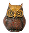 Brass Owl Figurine Copper Red Finish for Home Decor