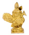 Lord Murugan Standing with Peacock - Small  Brass Figurine
