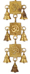 Auspicious OM Brass Hanging Belt with Bells