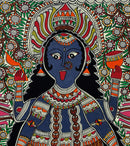Mother Goddess Kali - Madhubani Painting on Handmade Paper 30'