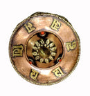Tibbetan Copper Container with Ashtamangla Symbols