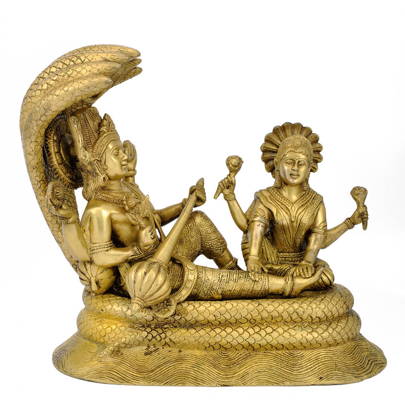 Lord Laxmi Narayan on Sheshnag 12.75"