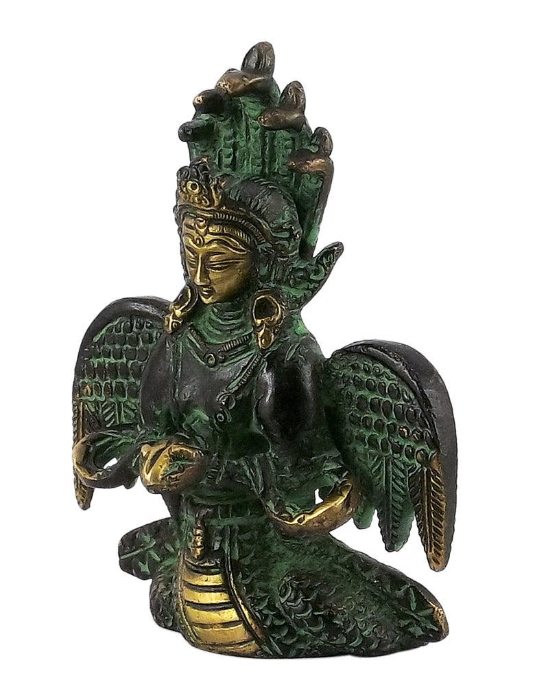 Naag Kanya Brass Statue