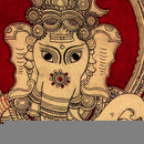 Dancing Vinayaka-Kalamkari Wall Painting