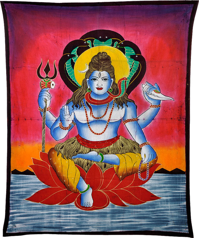 Shiva Shambhu - Batik Painting
